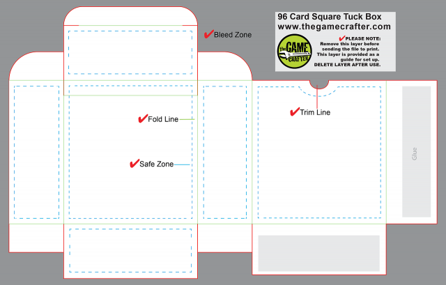 96-Card Square Tuck Box - Now available at The Game Crafter