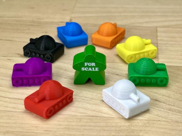 The Game Crafter - Board Game Pieces - Future Tanks