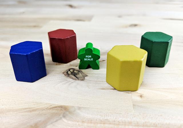 The Game Crafter - Board Game Pieces - 20mm Hexbox available at The Game Crafter