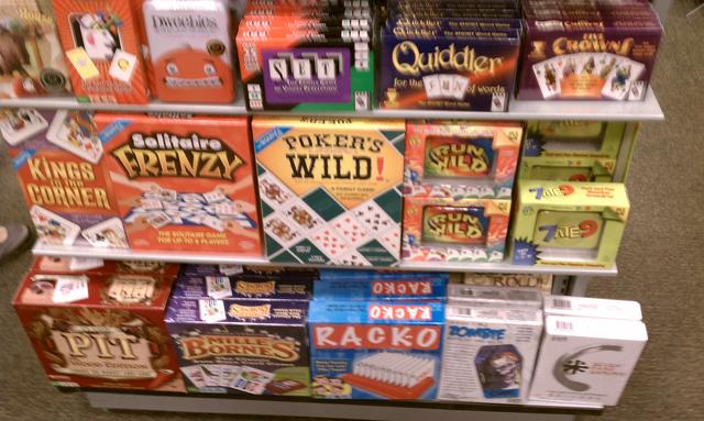 games on a retail shelf | Board Game Designers Forum