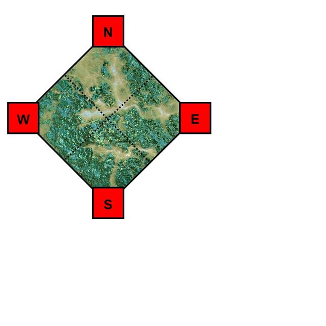 "Octagon" map with nodes