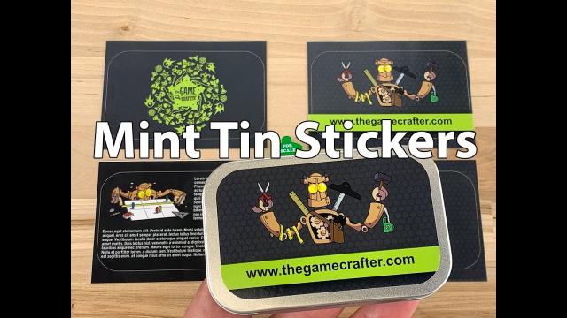 The Game Crafter - Custom Printed Game Components - Mint Tin Stickers