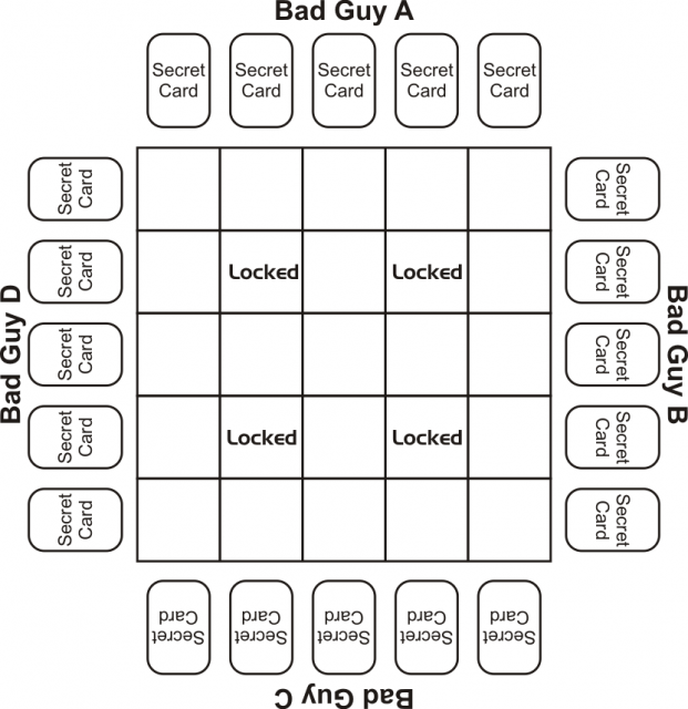 Maze grid for investigation step 1