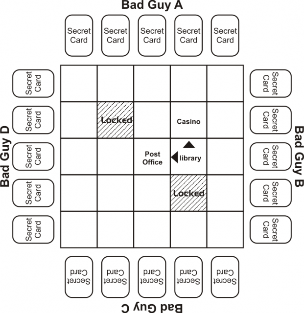 Maze grid for investigation step 2