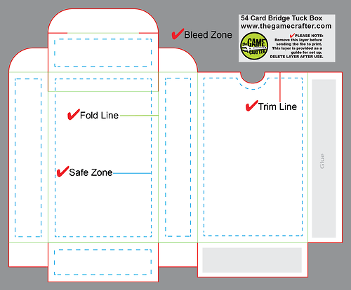Bridge Cards Tuck Box