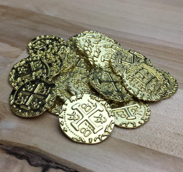 The Game Crafter - Board Game Pieces - Gold Doubloons