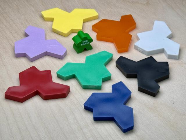 The Game Crafter - Board Game Pieces - InFUNity Tiles (Hat Shape)