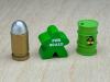 The Game Crafter - Board Game Pieces - Premium Bullet & Premium Toxic Waste Tokens