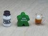 The Game Crafter - Board Game Pieces - Premium Milk Bottle & Premium Beer Mug