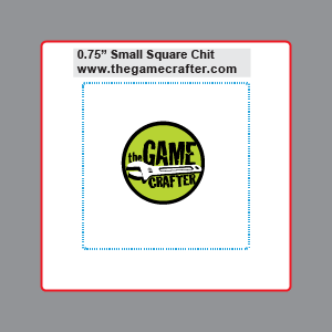 Small Square Chit - Custom printed at The Game Crafter